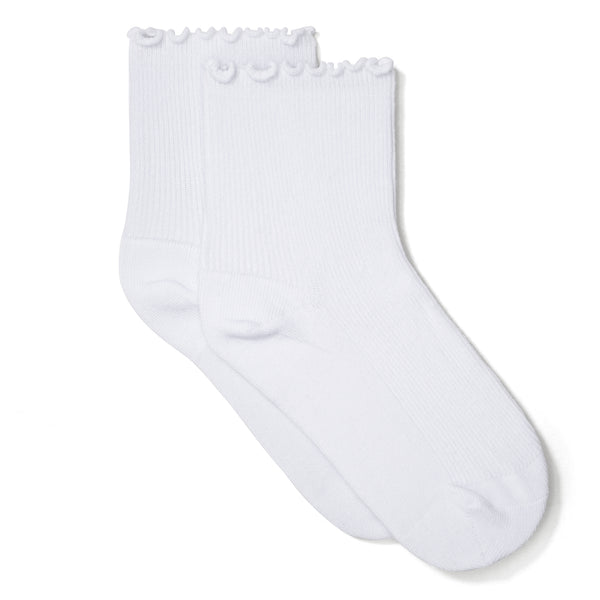 Rollie Nation Quarter Frill Socks White