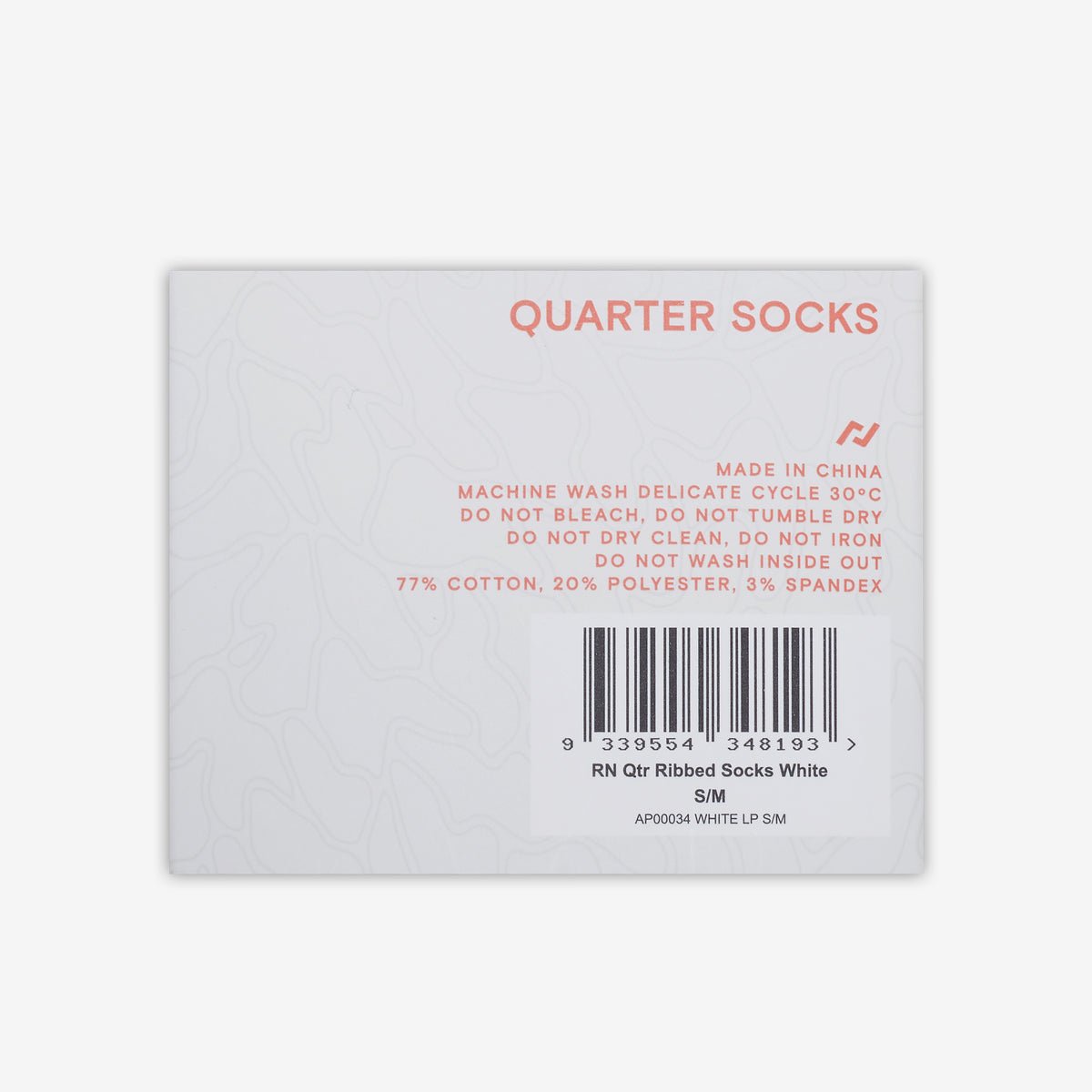 Rollie Nation Quarter Ribbed Socks White