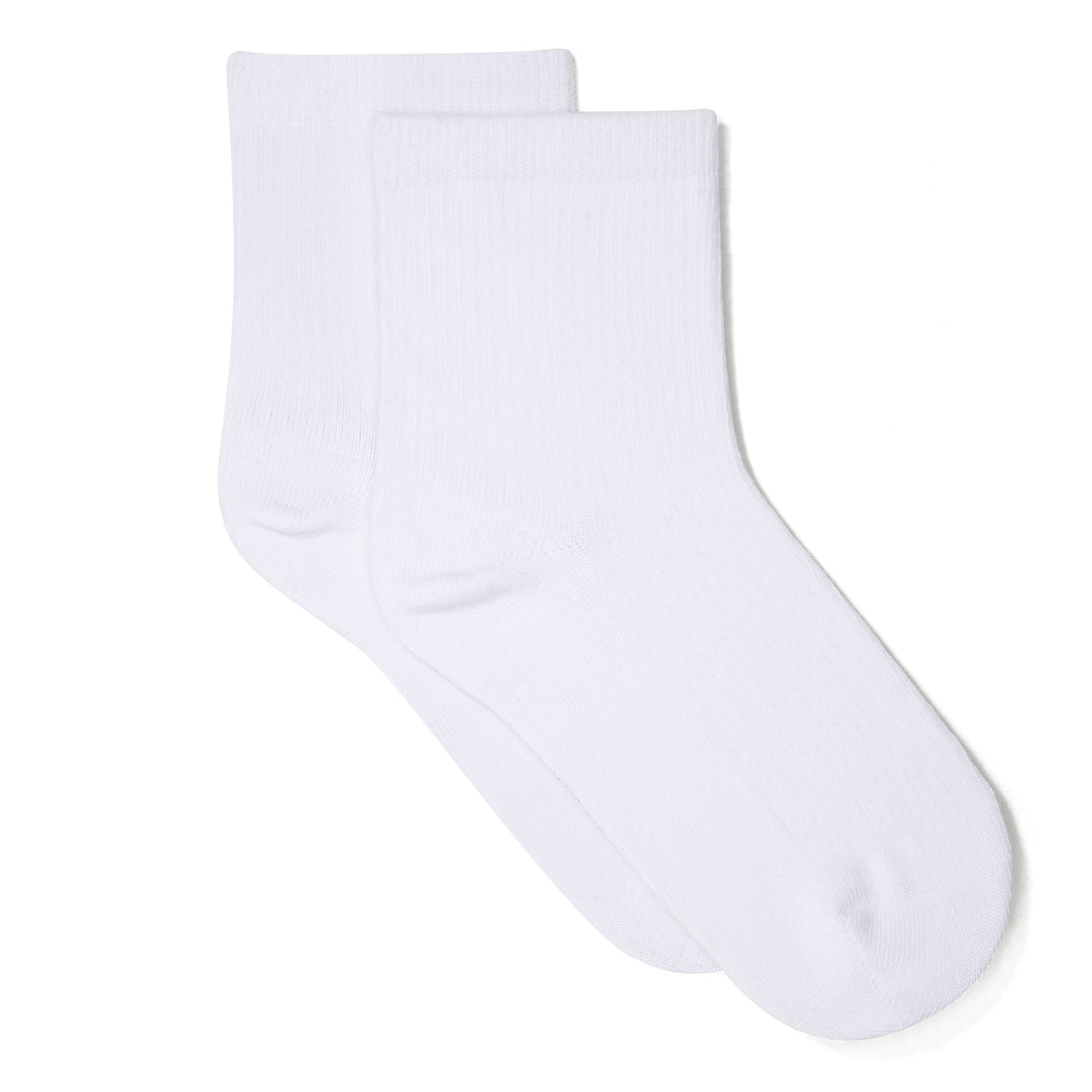 Rollie Nation Quarter Ribbed Socks White
