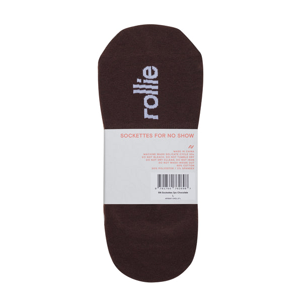 RN Sockettes 3pc Chocolate