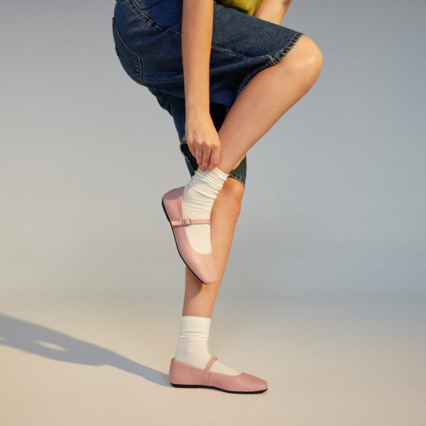 Ballet MJ Square Toe Rose Blush