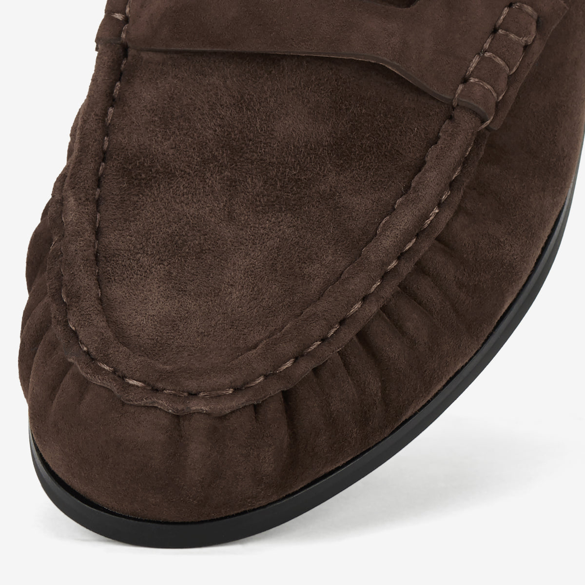 Hudson Moccasin Brown Suede