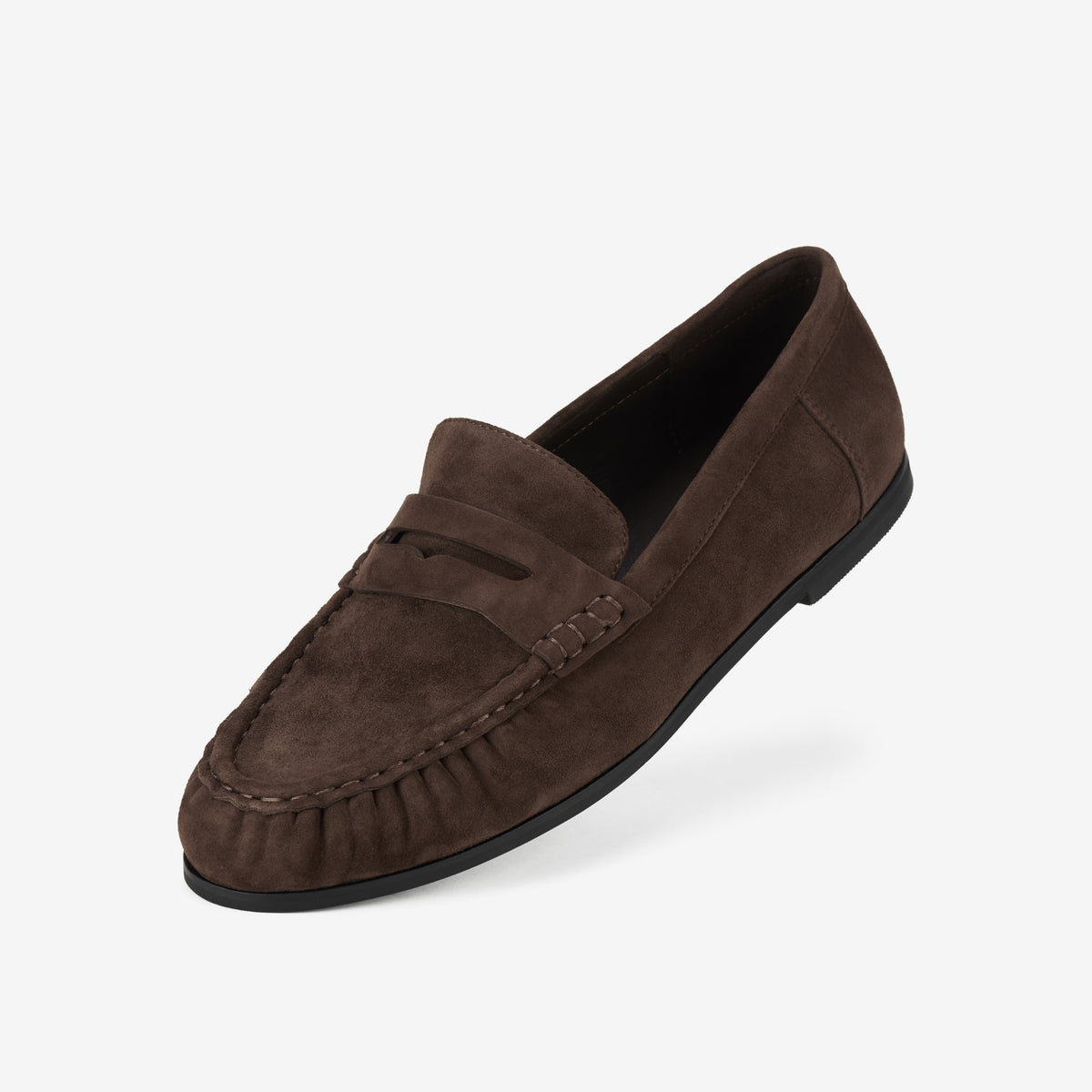 Hudson Moccasin Brown Suede
