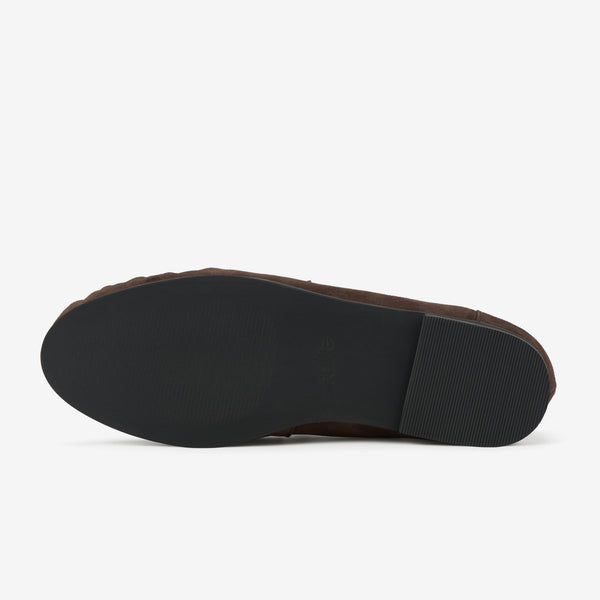 Hudson Moccasin Brown Suede