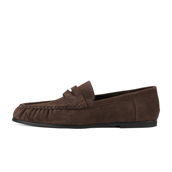 Hudson Moccasin Brown Suede