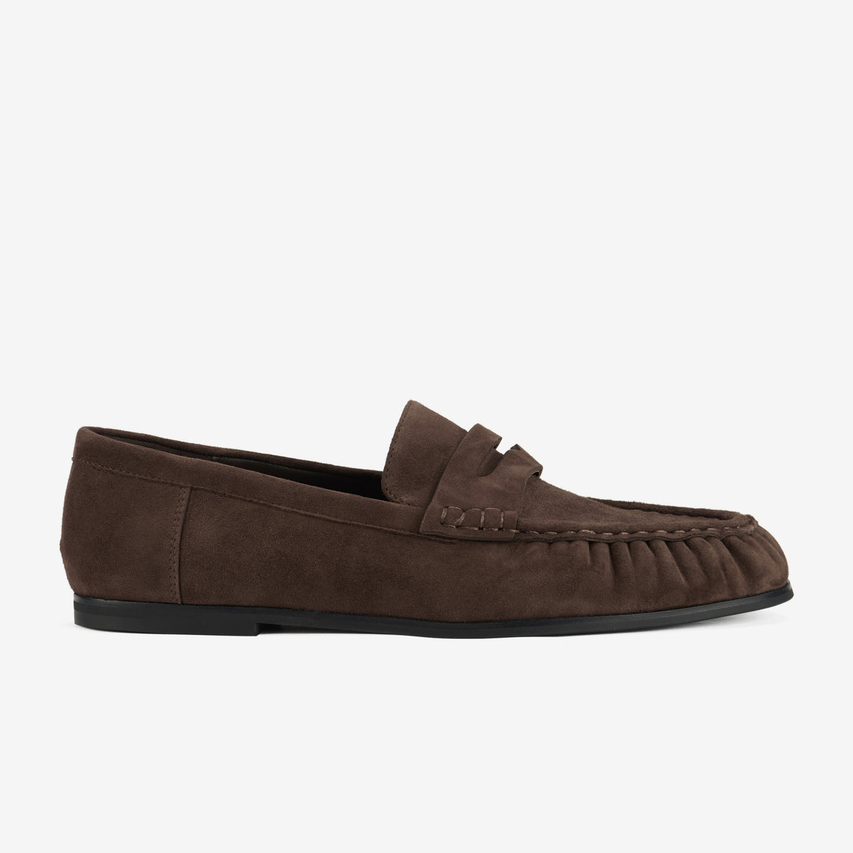Hudson Moccasin Brown Suede