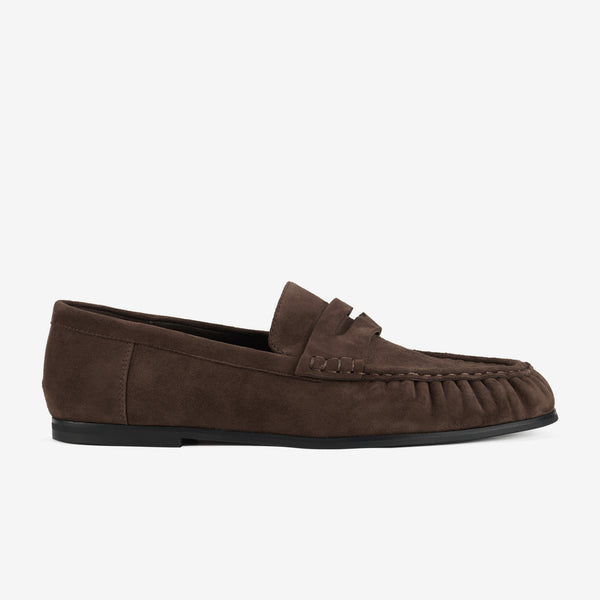 Hudson Moccasin Brown Suede