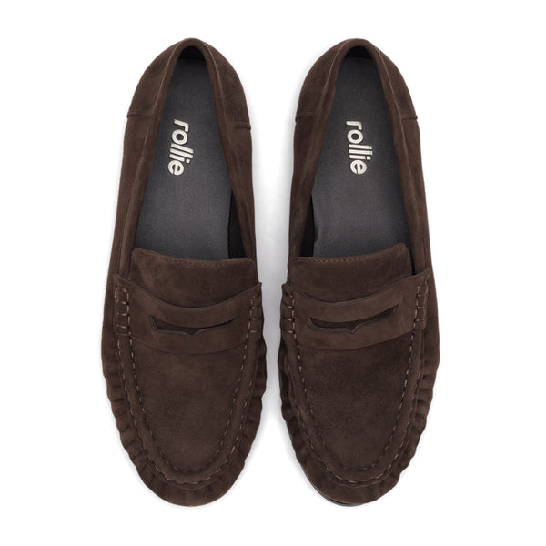 Hudson Moccasin Brown Suede