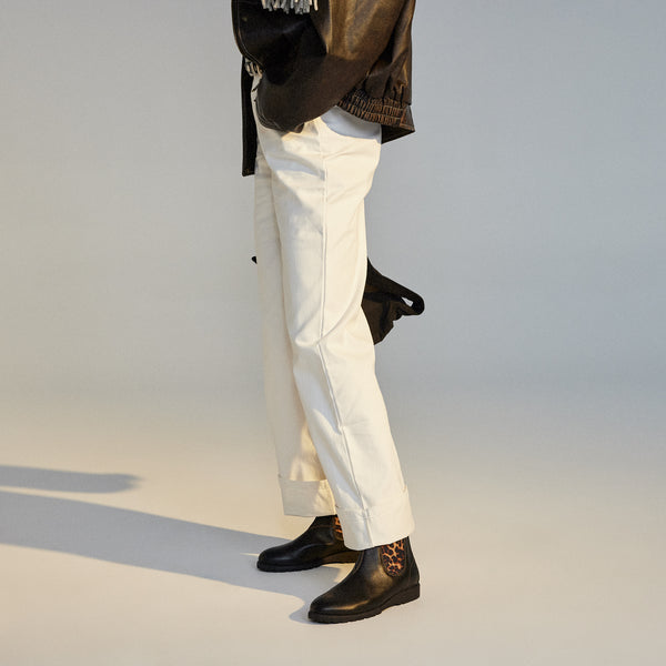Fields Chelsea Black/Dark Camel Leopard
