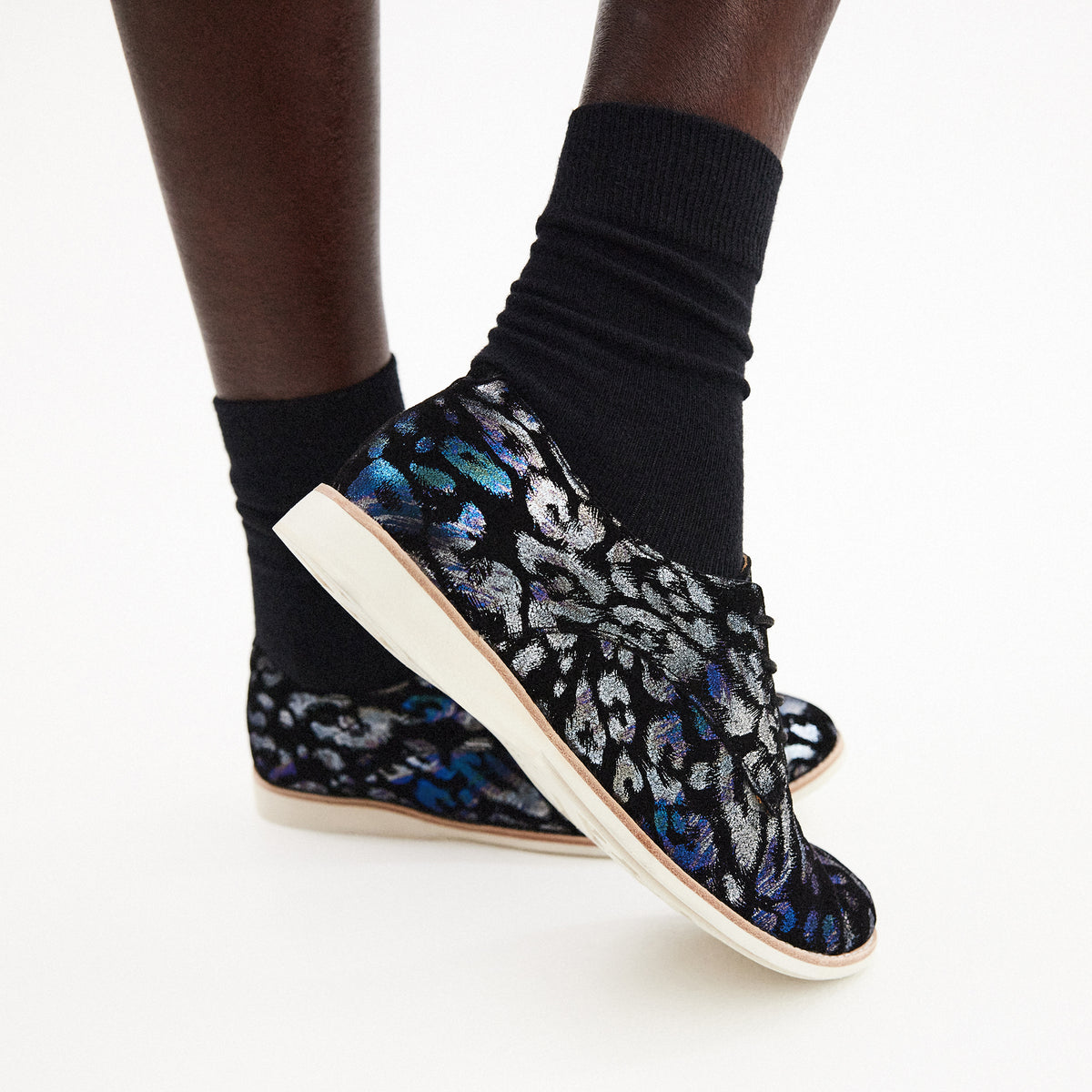 Derby Steel Metallic Leopard