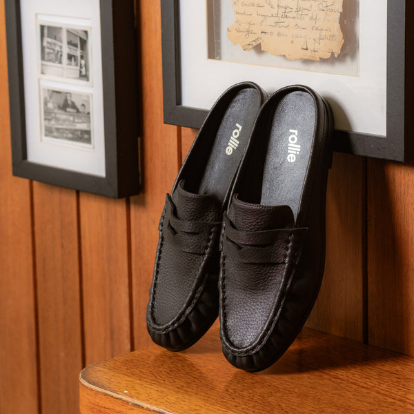 Sloane Mule Black Tumble