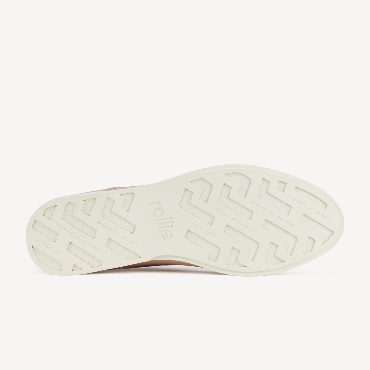 Rollie Derby Super Soft Chalk Pink — women's shoe, worn and styled on-foot
