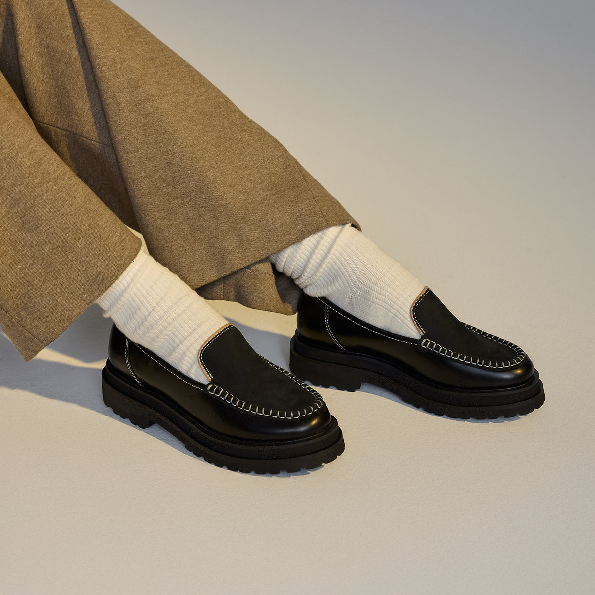 Loafer Step Moccasin Black