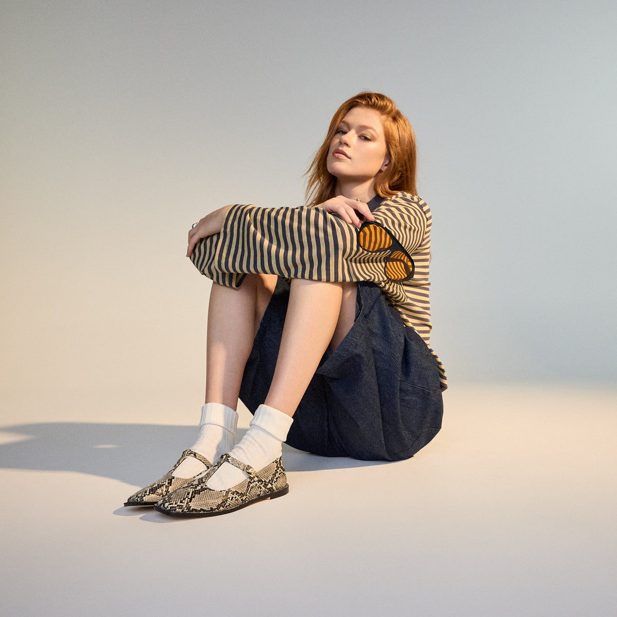 Mary Jane T-Bar Snakeskin