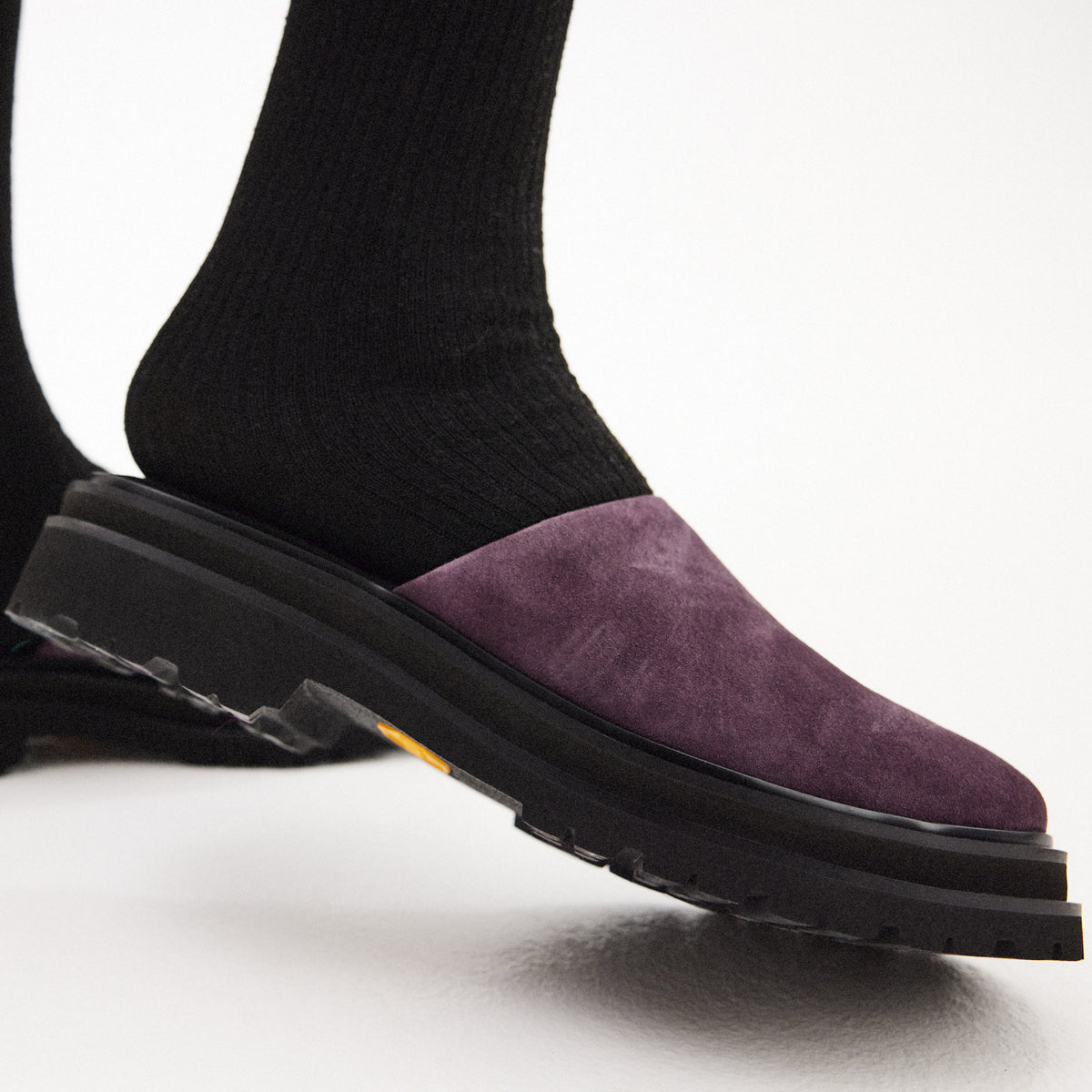 Mule Step Plum/Blk