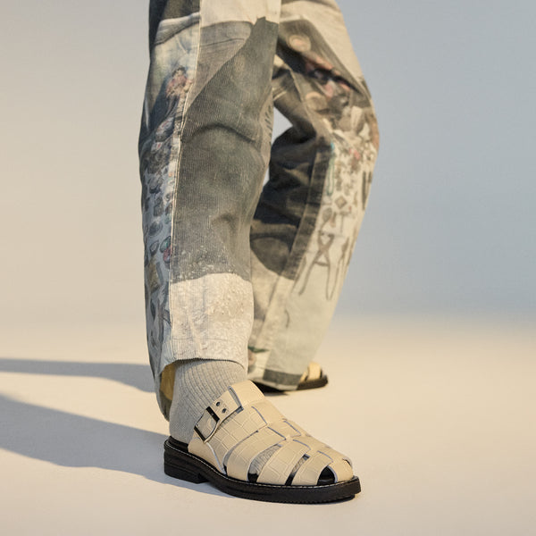 Mule Fisherman Bone Croc