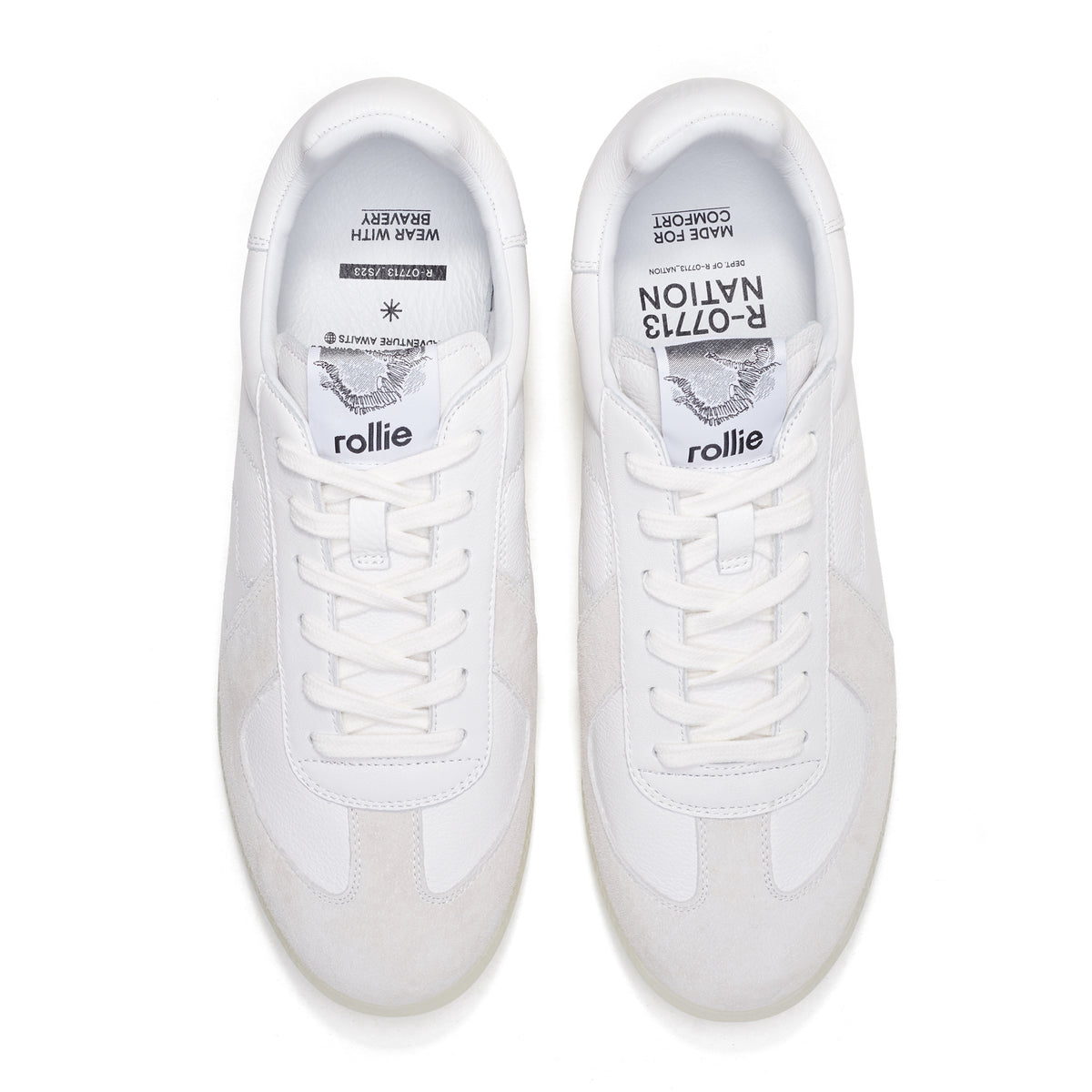 Pace Mens All White/Clear