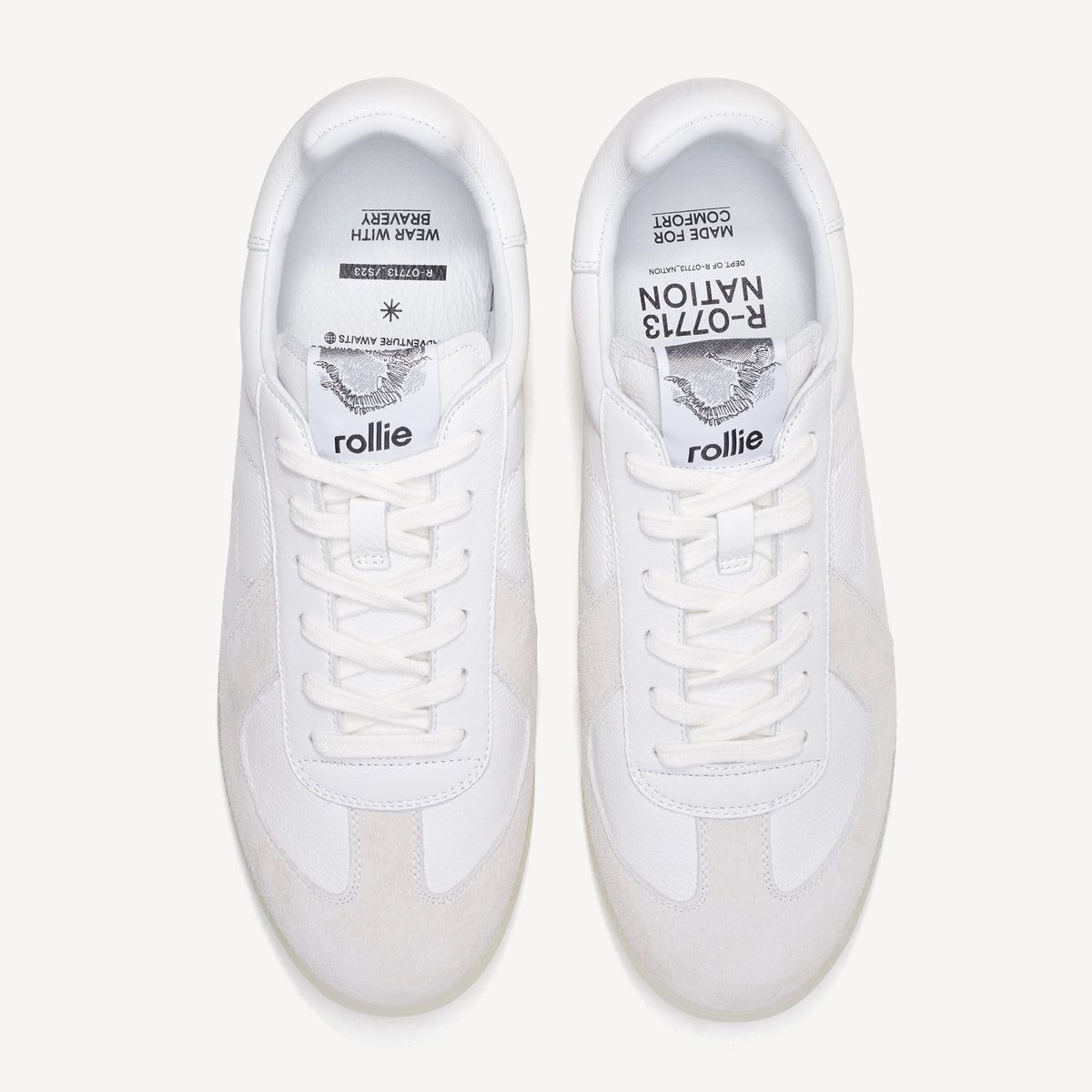 Pace Mens All White/Clear