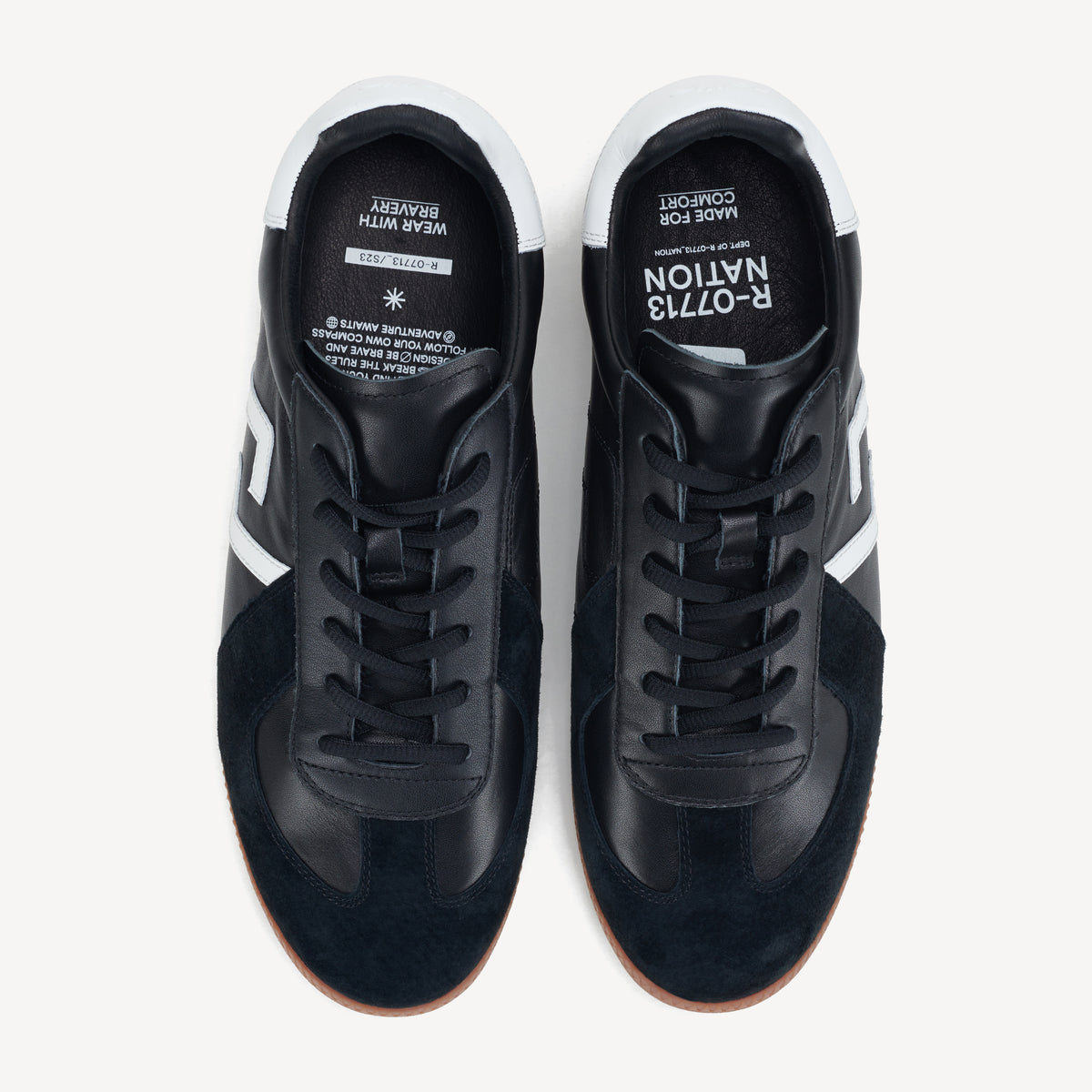 Pace Men’s Sneakers – Classic Black/White