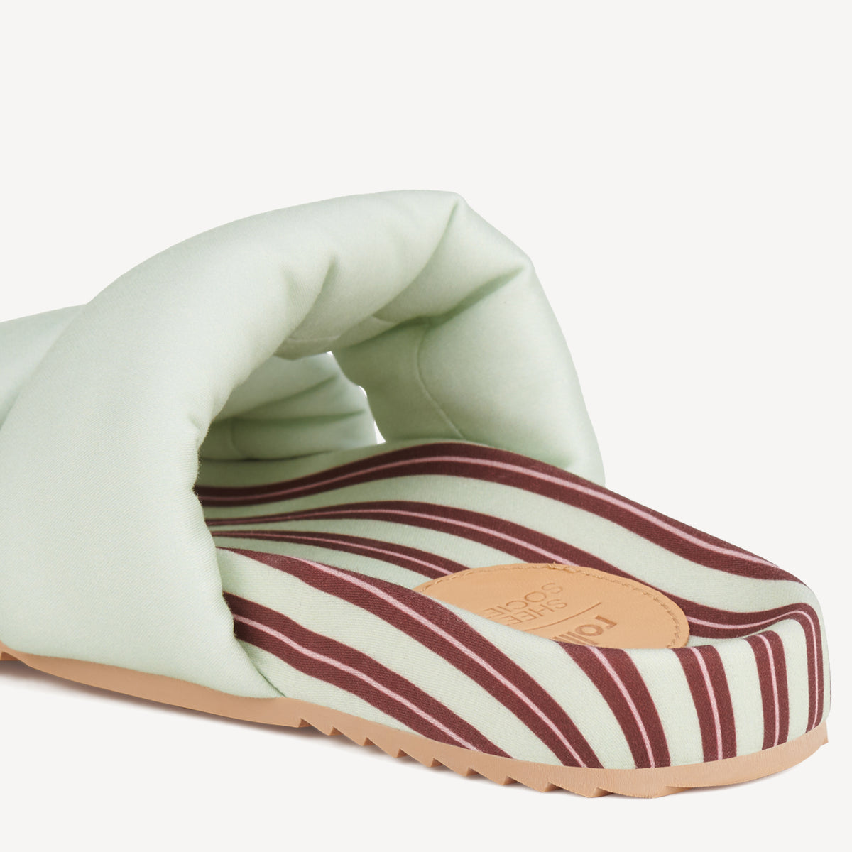 Rollie Rollie x SS Cloud Slide Perri — women's sandal, heel and back view