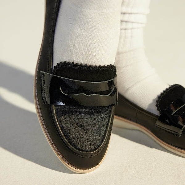 Penny Loafer All Black Multi