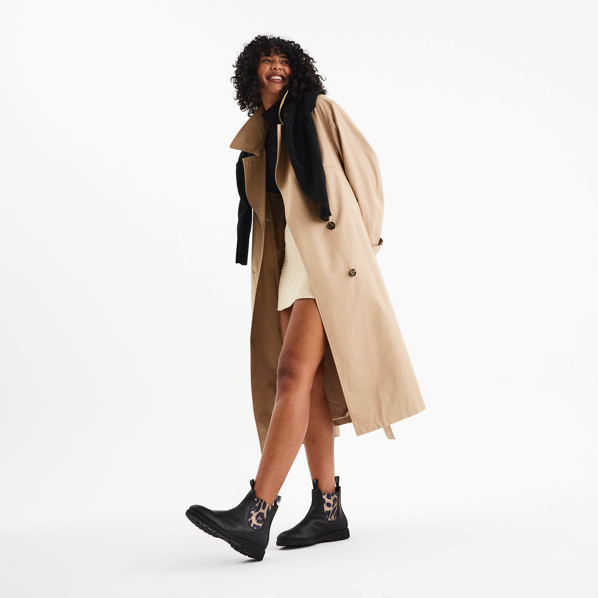 Fields Chelsea Black/Gold Leopard