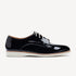 Derby Super Soft Black Patent Crinkle Leather