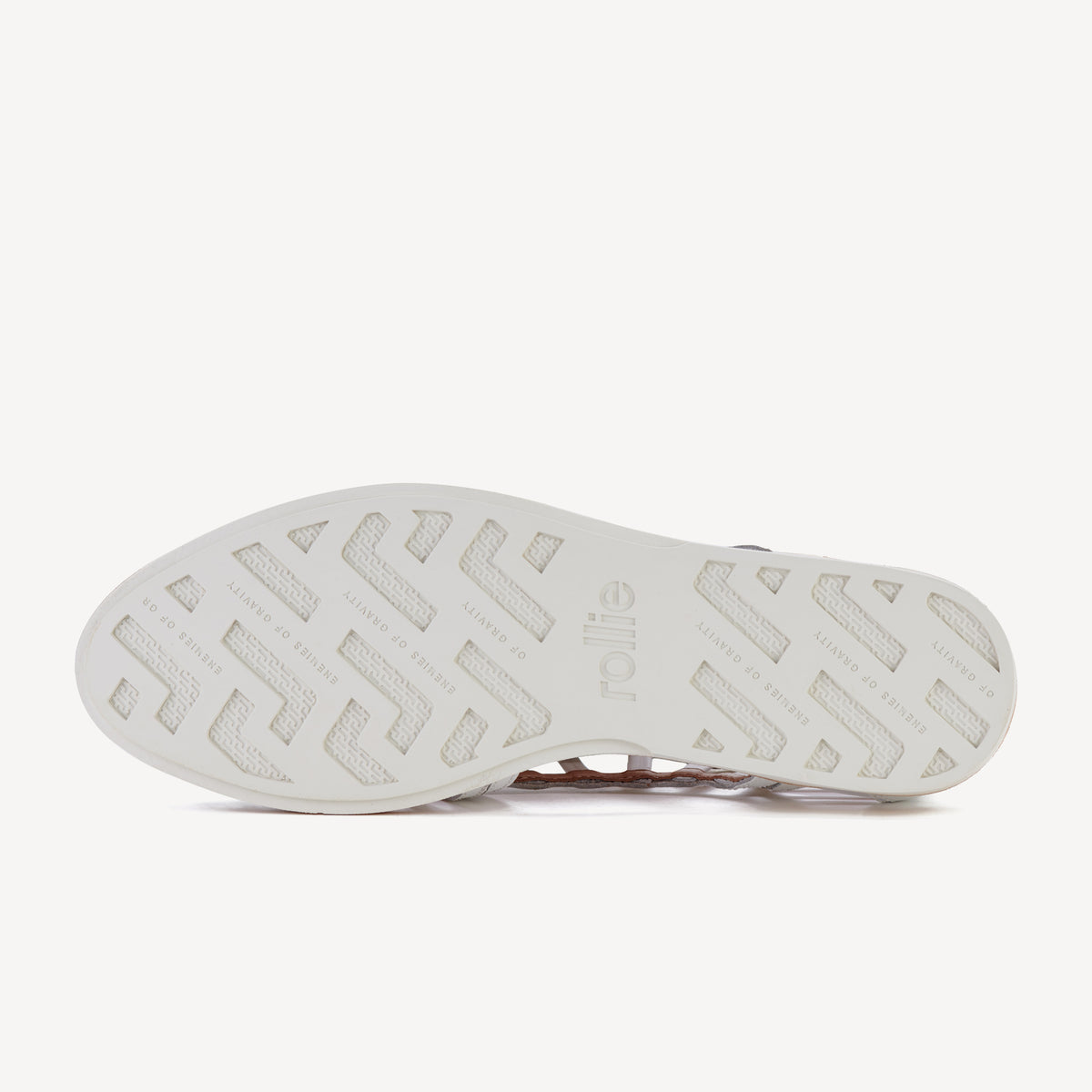Rollie Sidecut Cage White — women's shoe, styled on-foot