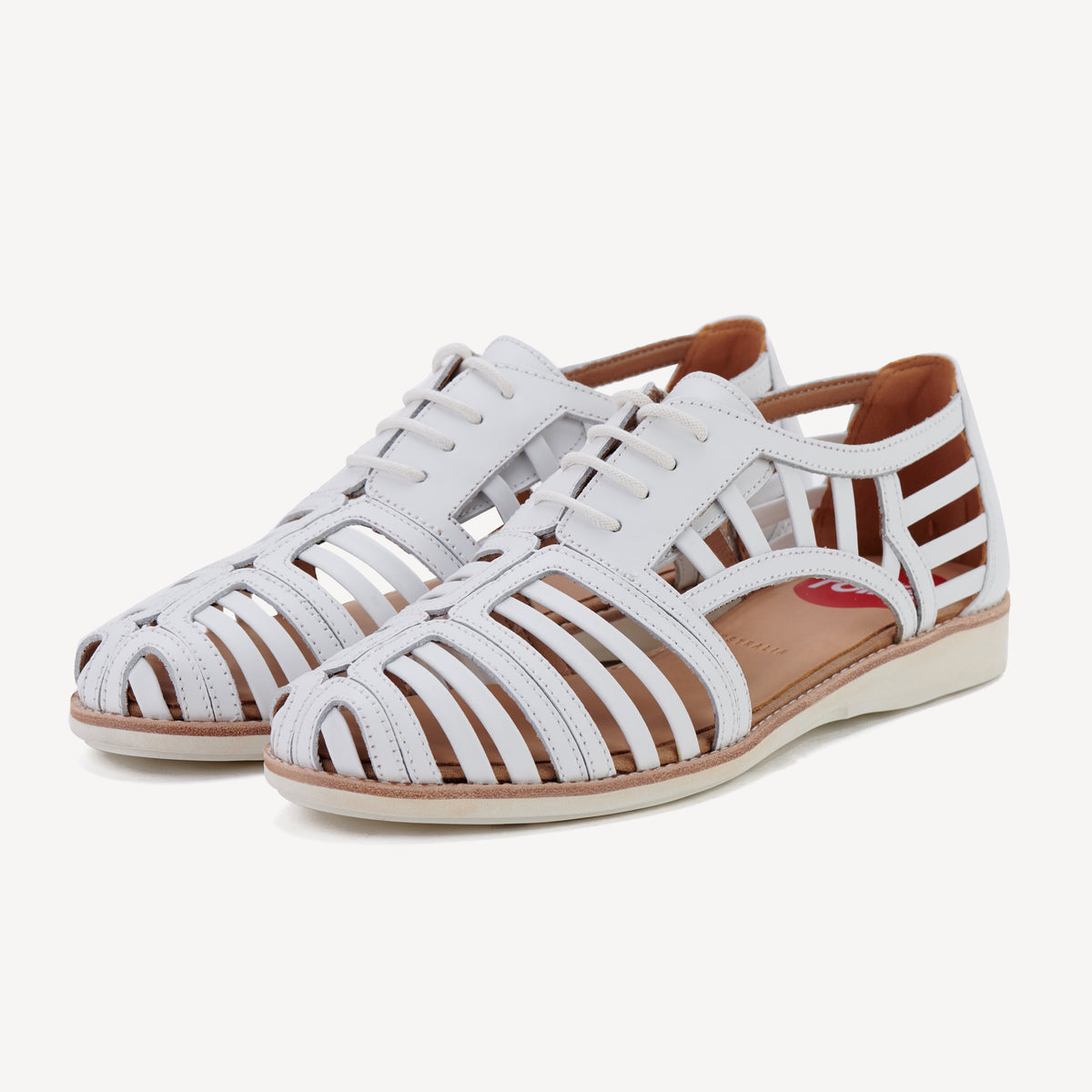 Rollie Sidecut Cage White — women's shoe, front view