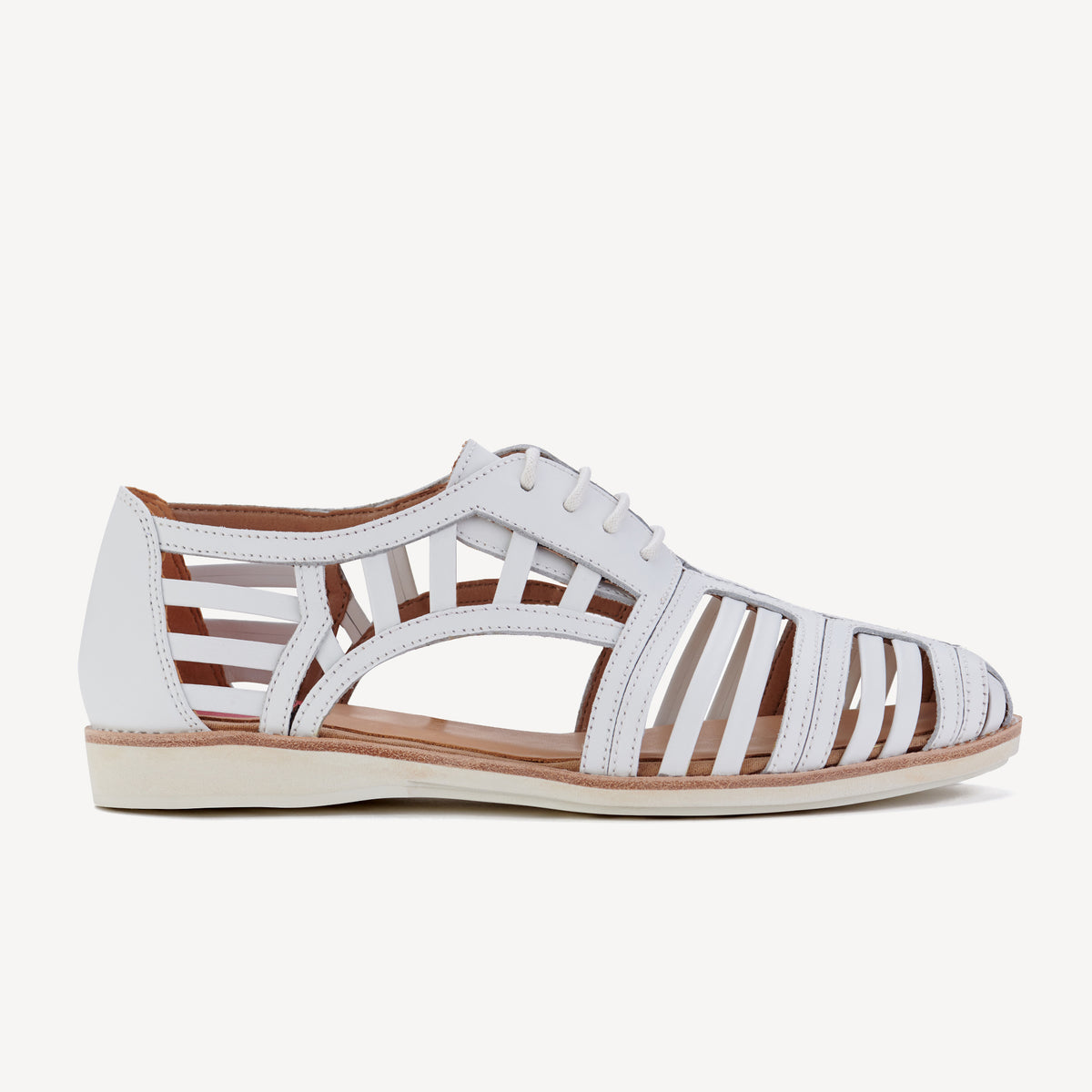 Rollie Sidecut Cage White — women's shoe, side profile