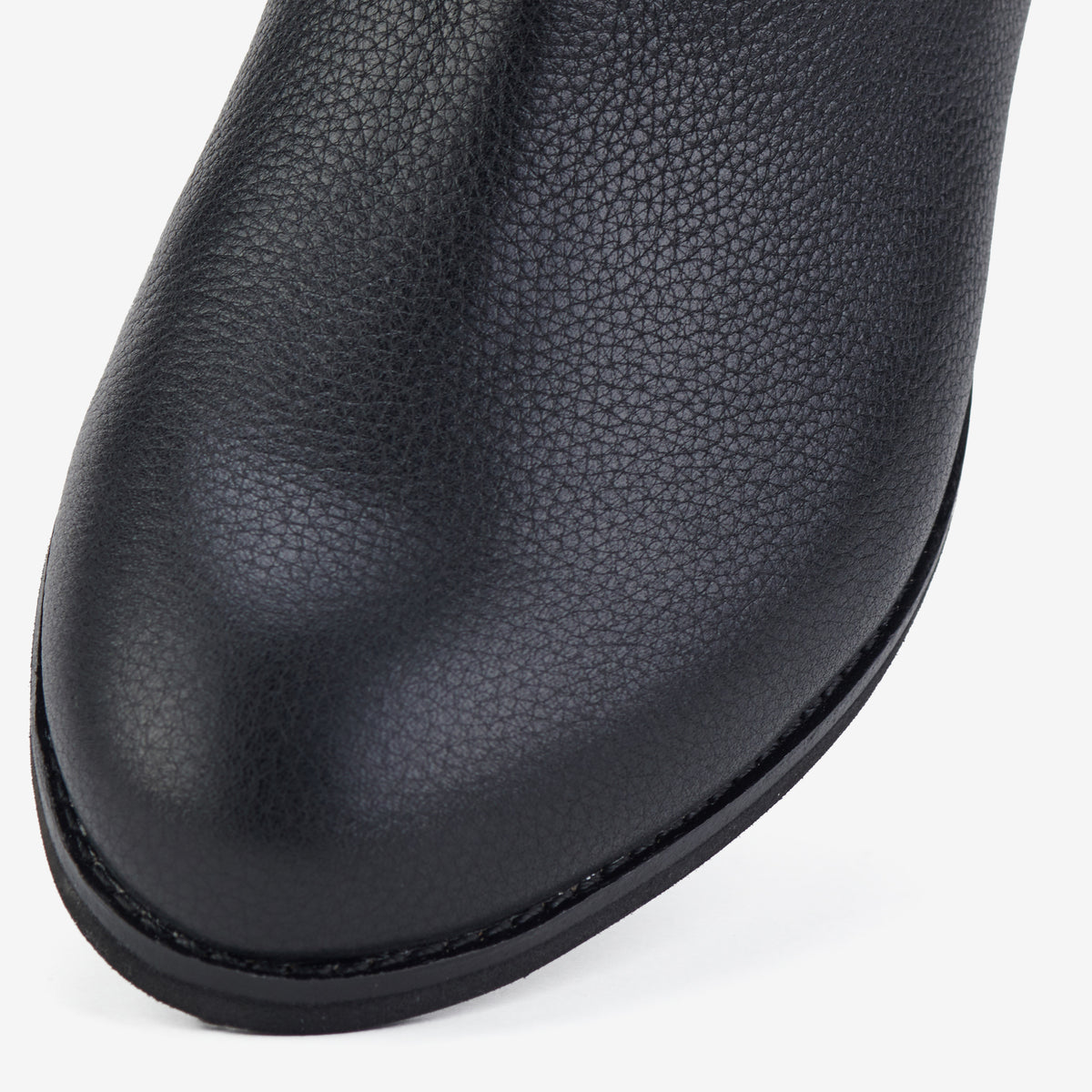 Rollie Chelsea All Black Tumble — all-black tumbled-leather Chelsea boot