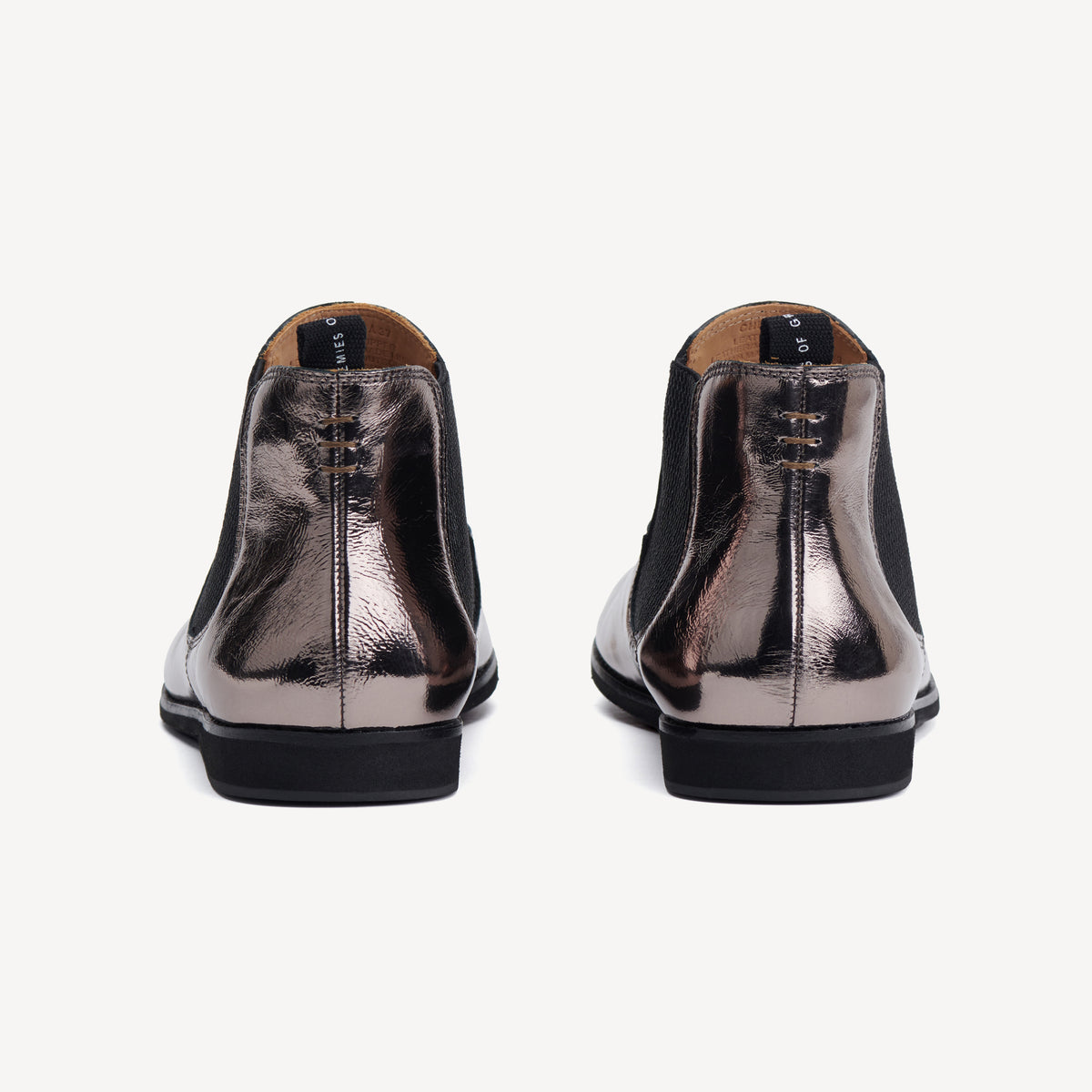 Chelsea Pewter Crinkle Patent/Black