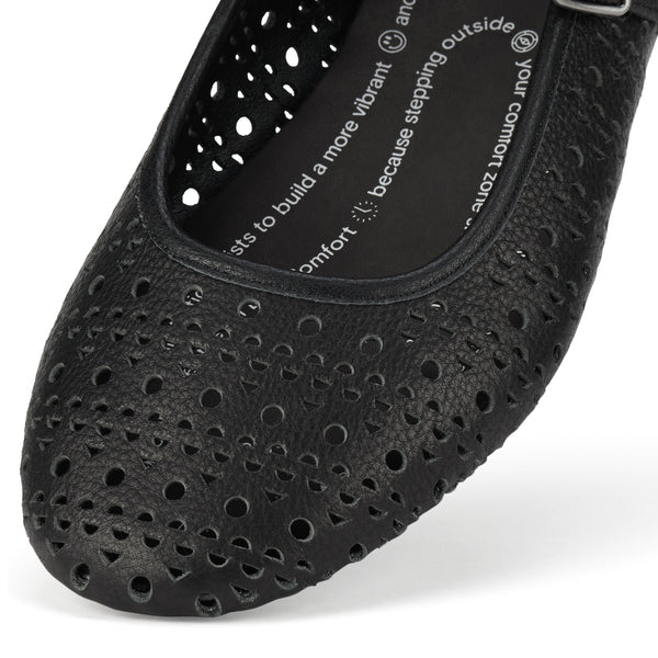 Ballet Mary Jane Laser Black