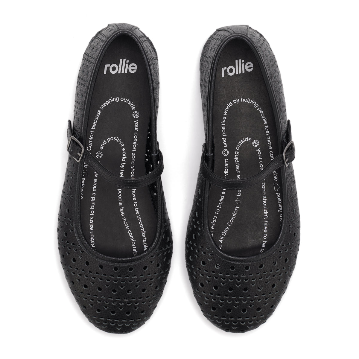 Ballet Mary Jane Laser Black