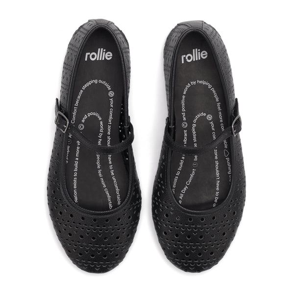 Ballet Mary Jane Laser Black
