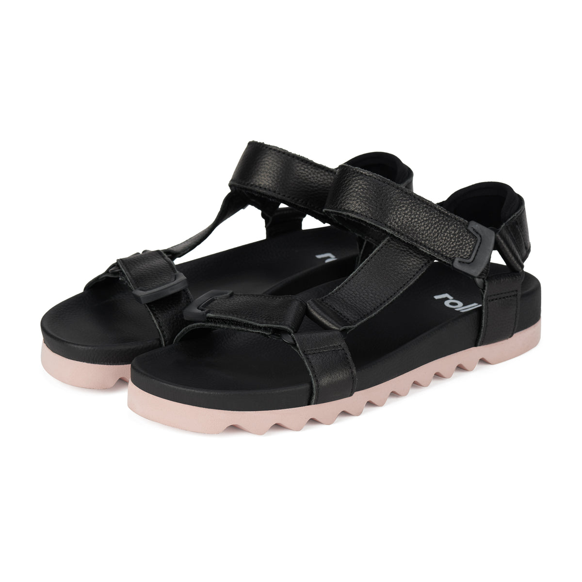 Sandal Tooth Wedge Black/Pink