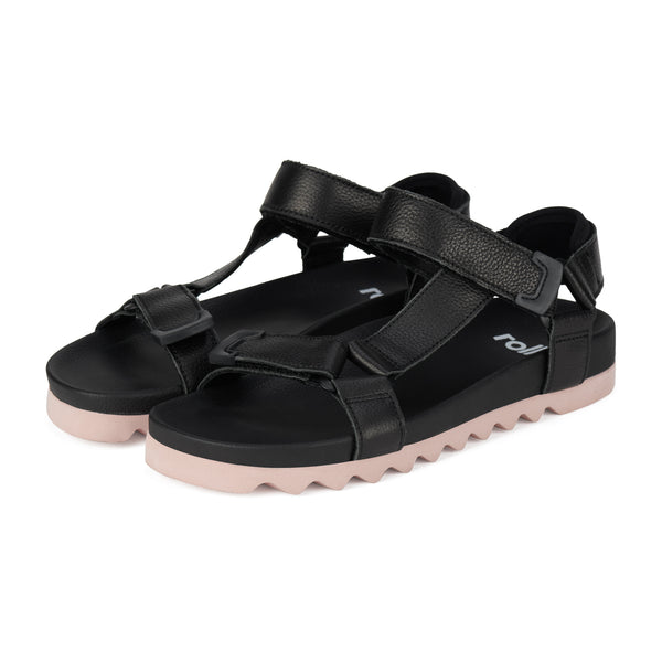 Sandal Tooth Wedge Black/Pink
