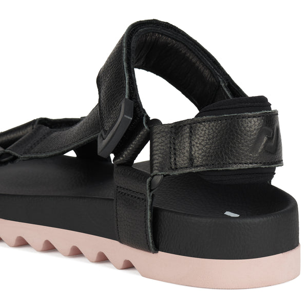 Sandal Tooth Wedge Black/Pink