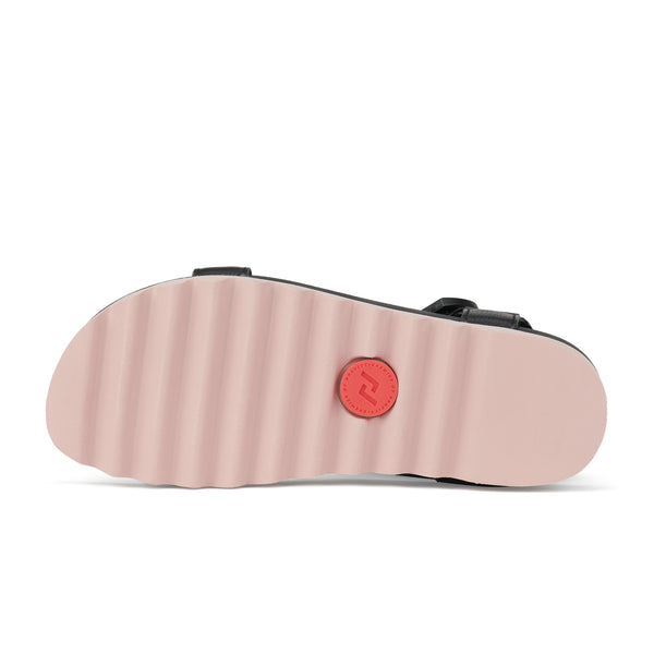 Sandal Tooth Wedge Black/Pink