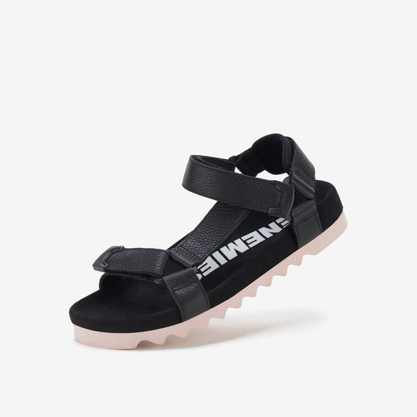 Sandal Tooth Wedge Black/Pink