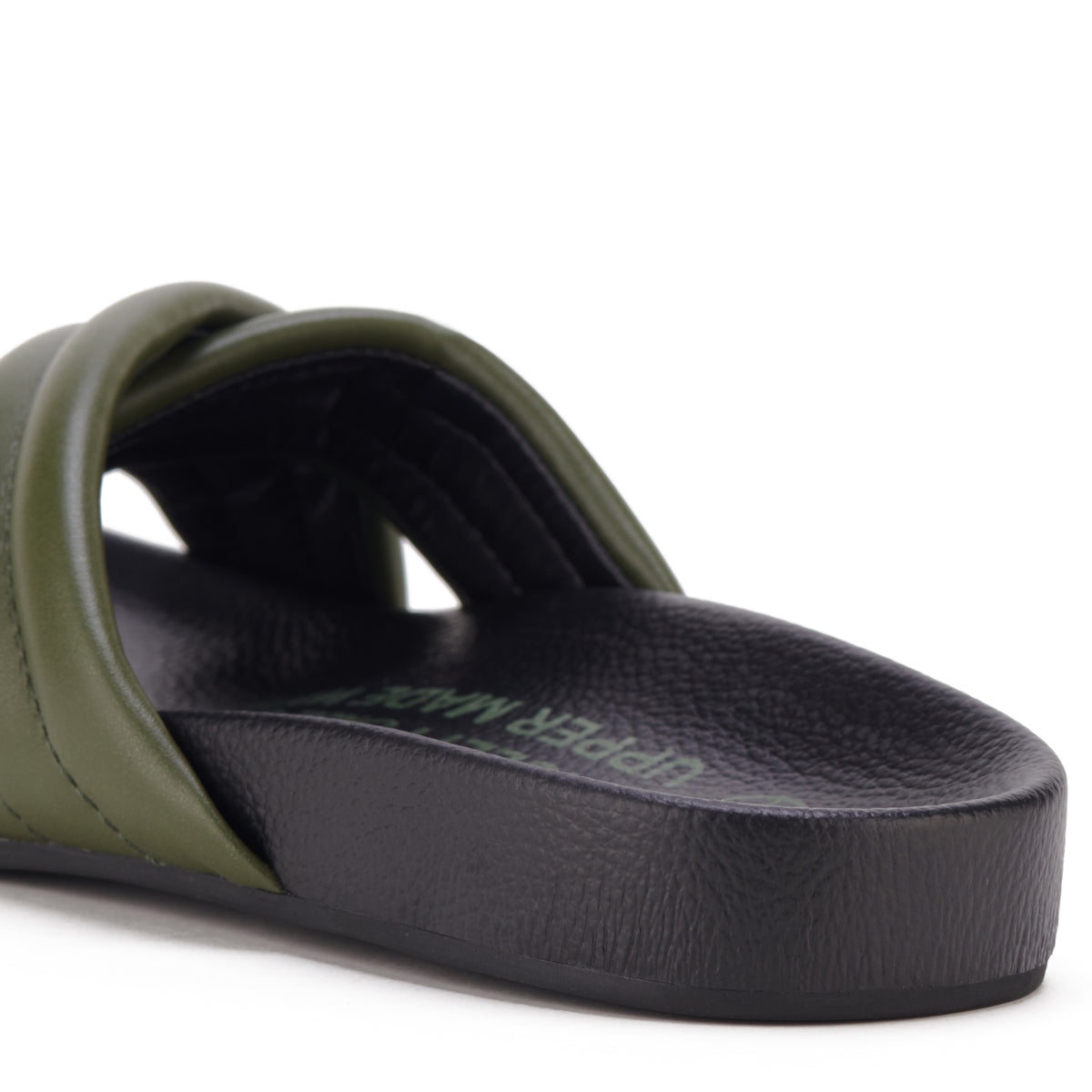 Tide Cross Padded Cactus Leather Green