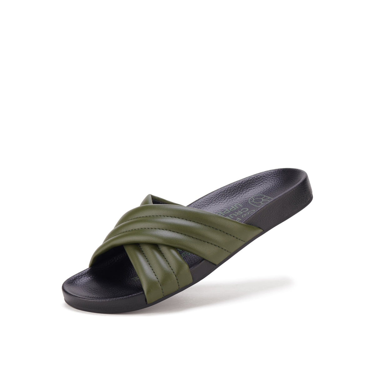 Tide Cross Padded Cactus Leather Green