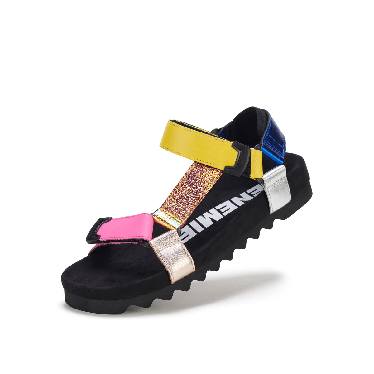 Sandal Tooth Wedge Mix Metallic