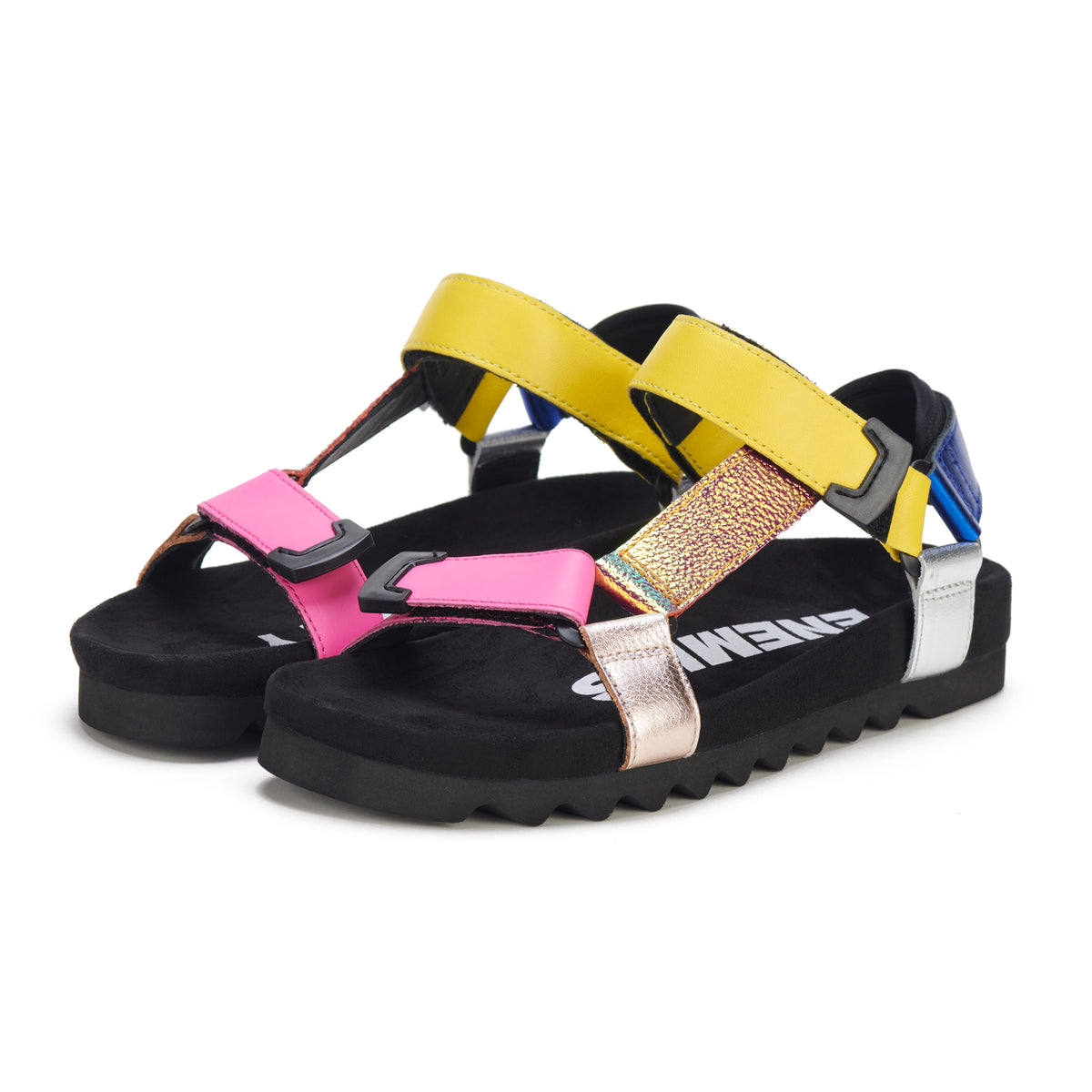 Sandal Tooth Wedge Mix Metallic