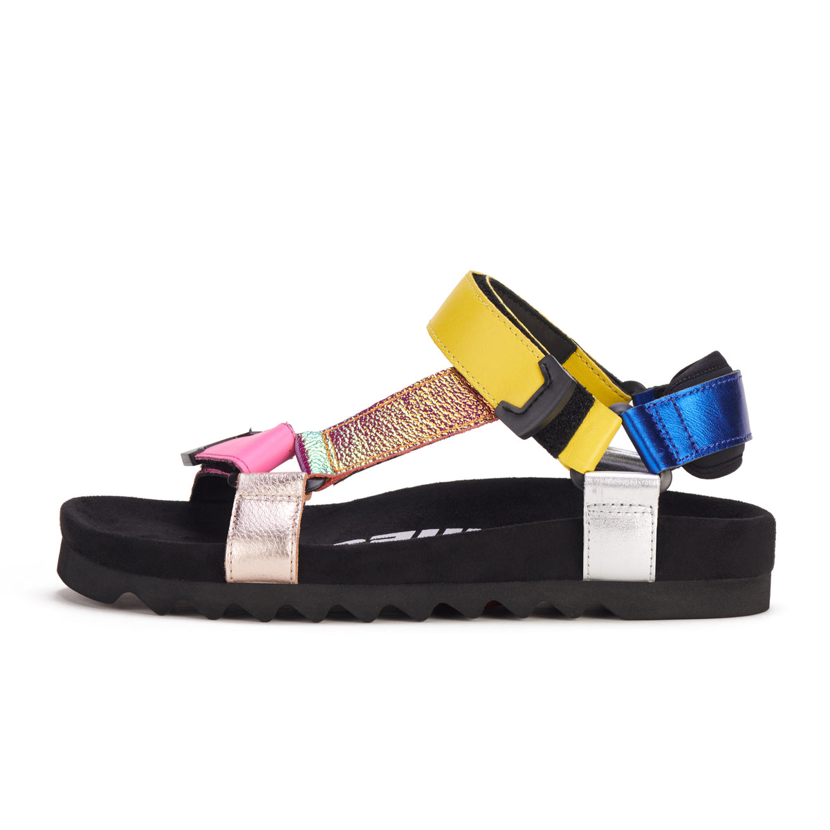 Sandal Tooth Wedge Mix Metallic
