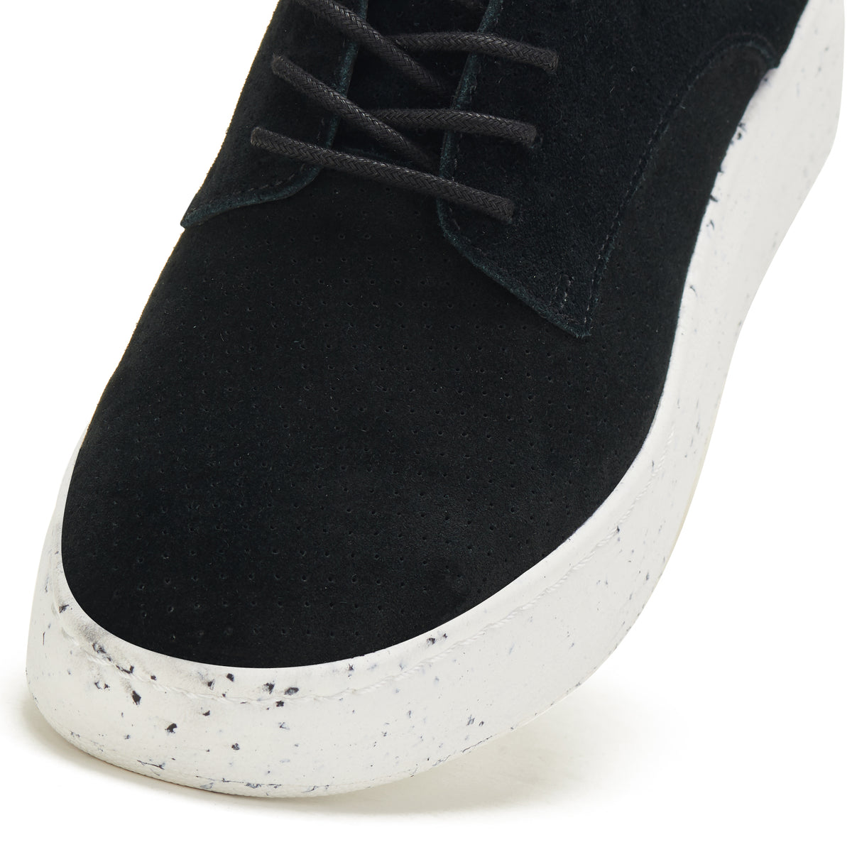 Derby City Pin Punch Black Suede