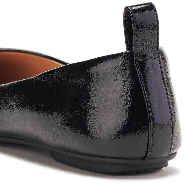 Ballet Black Crinkle Patent