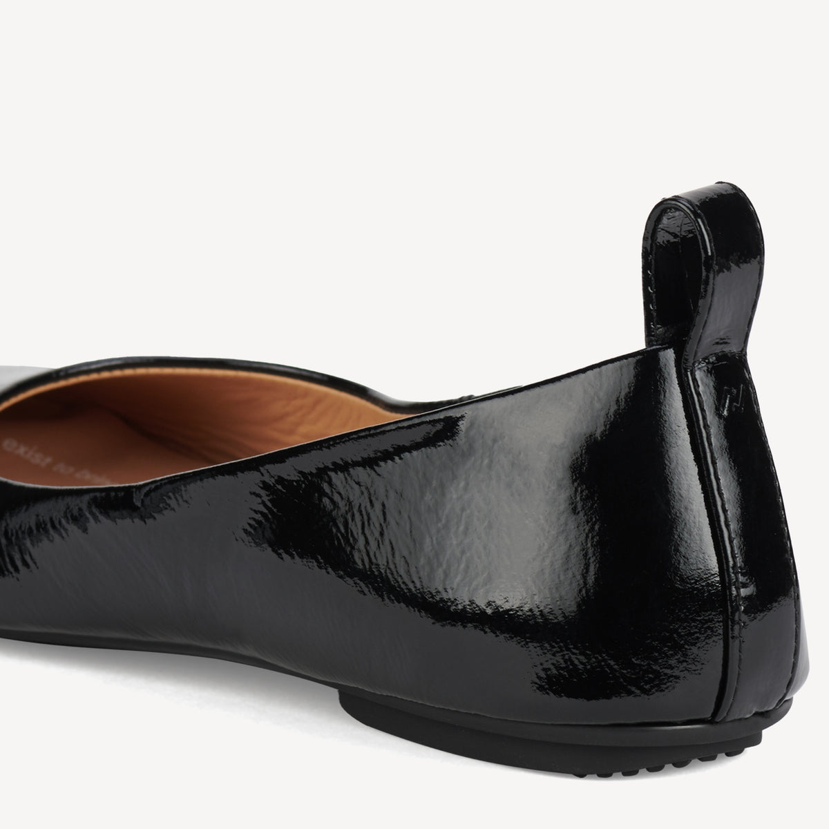 Ballet Black Crinkle Patent