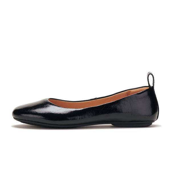 Ballet Black Crinkle Patent