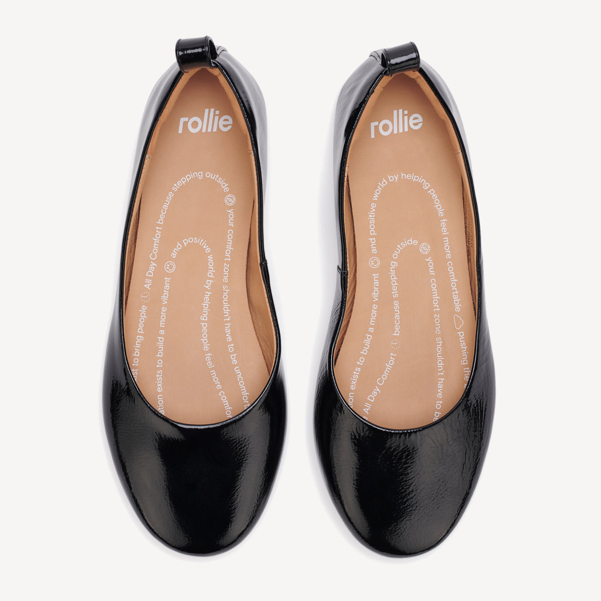 Ballet Black Crinkle Patent